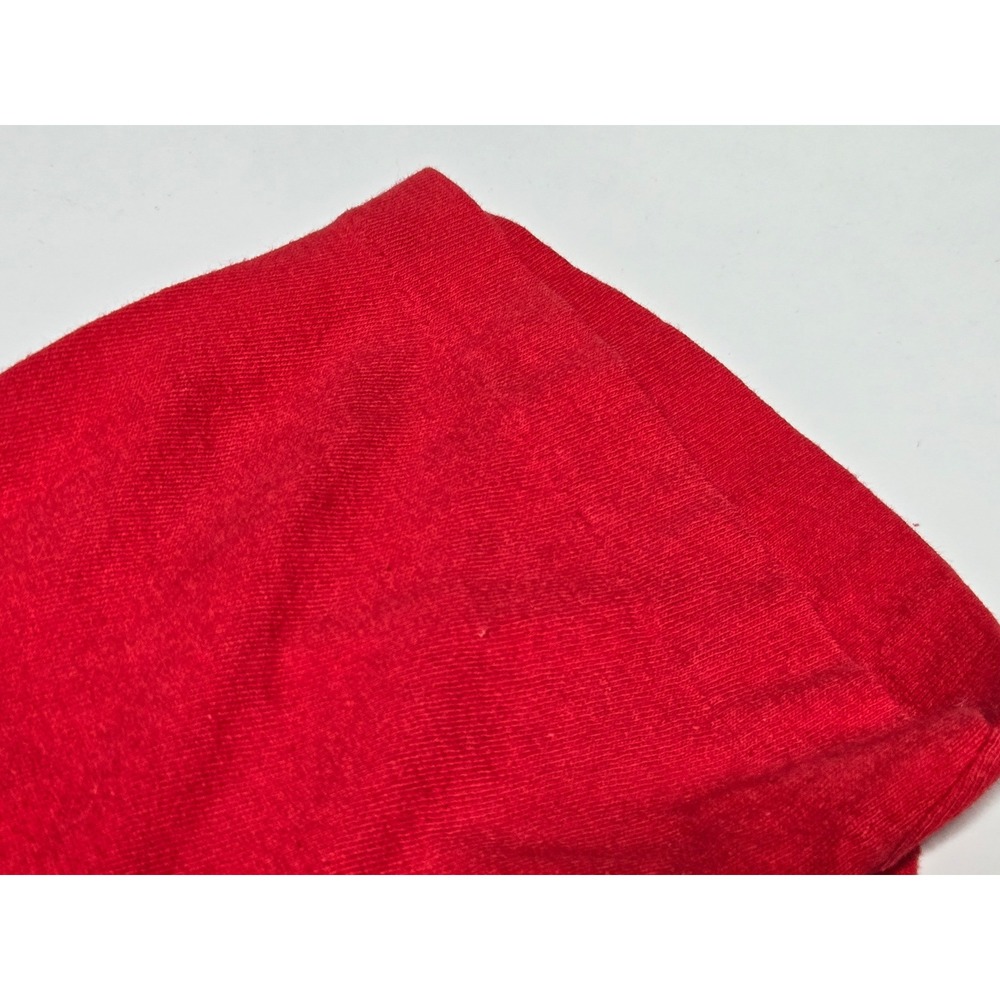 Vintage Red Pocket T-Shirt Single Stitch Blank Men's L Soft Worn In Cotton‎ Tee - Picture 3 of 5